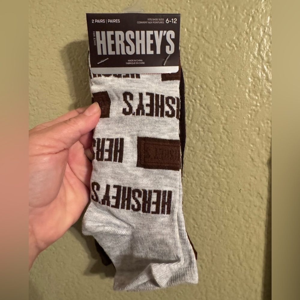 2 Pairs Hersheys Chocolate Socks